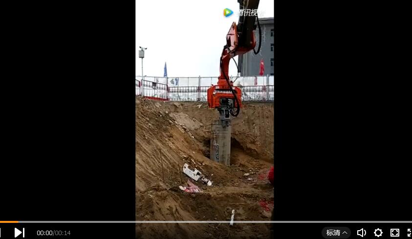 打鋼護筒，高架施工，鋼管打